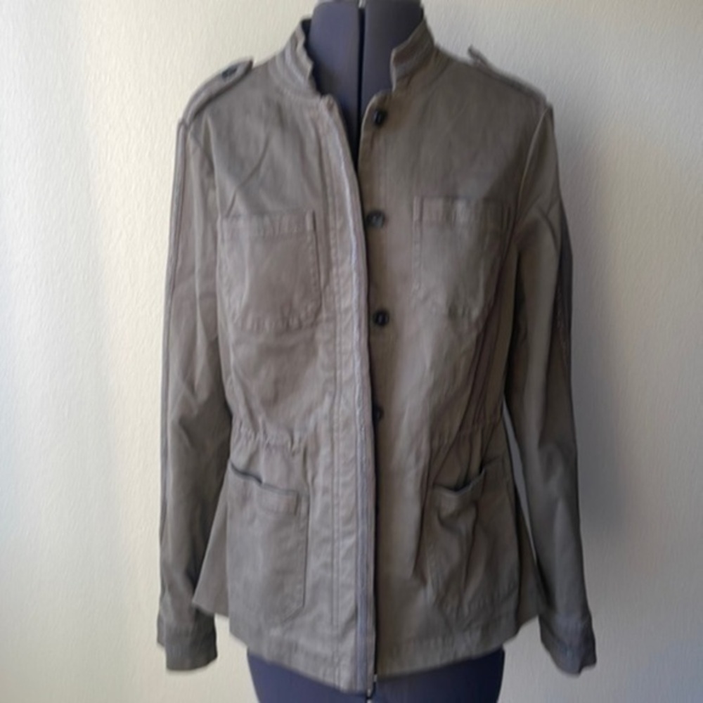 Boden jacket military style army green olive green size 6